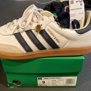 adidas Sporty & Rich  Samba OG White Legend Ink Hype Tier consortium terrace DS